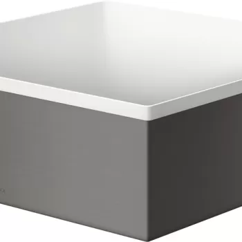Lavoar tip bol Hansgrohe Axor Suite 28.5x28.5cm cu rama metalica design negru periat imagine