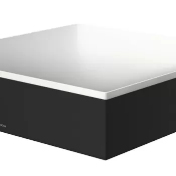 Lavoar tip bol Hansgrohe Axor Suite 40x40cm cu rama metalica design negru mat imagine