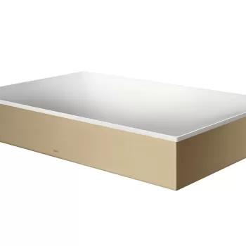 Lavoar tip bol Hansgrohe Axor Suite 60x40cm cu rama metalica design bronz periat imagine