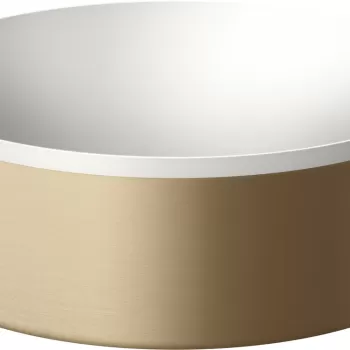 Lavoar tip bol Hansgrohe Axor Suite diametru 30cm cu rama metalica design bronz periat imagine