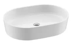 Lavoar tip bol Ravak Moon 2 56x40cm h12cm fara orificiu baterie fara preaplin alb imagine