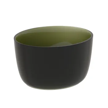 Lavoar tip bol Riho Oval 38x33x20cm Frosted Forest imagine