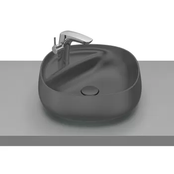 Lavoar tip bol Roca Beyond 455x455mm negru imagine