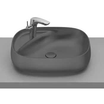 Lavoar tip bol Roca Beyond 585x455mm negru imagine