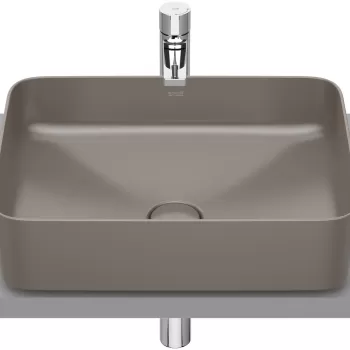 Lavoar tip bol Roca Inspira Square 500x370cm fara orificiu baterie fara preaplin montare pe blat cafea imagine