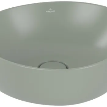 Lavoar tip bol Villeroy & Boch Antao Ceramic Plus 40x39.5cm  ventil fix cu capac ceramic  Morning Green imagine