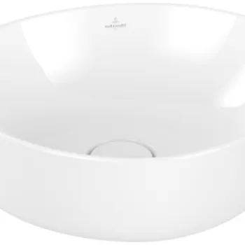 Lavoar tip bol Villeroy & Boch Antao Ceramic Plus 40x39.5cm  ventil fix cu capac ceramic  White Alpin imagine