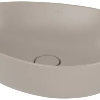 Lavoar tip bol Villeroy & Boch Antao Ceramic Plus 51x40cm  ventil fix cu capac ceramic  Almond imagine