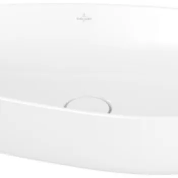 Lavoar tip bol Villeroy & Boch Antao Ceramic Plus 65x40cm  ventil fix cu capac ceramic  White Alpin imagine