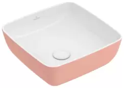 Lavoar tip bol Villeroy & Boch Artis 41cm fara orificiu baterie fara preaplin montare pe blat Powder imagine