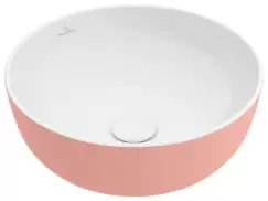 Lavoar tip bol Villeroy & Boch Artis 43cm fara orificiu baterie fara preaplin montare pe blat Powder imagine