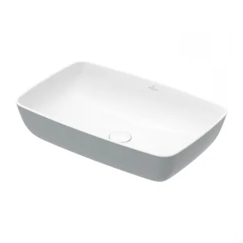 Lavoar tip bol Villeroy & Boch Artis 58x38cm fara orificiu baterie fara preaplin montare pe blat French Linen imagine