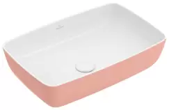 Lavoar tip bol Villeroy & Boch Artis 58x38cm fara orificiu baterie fara preaplin montare pe blat Powder imagine