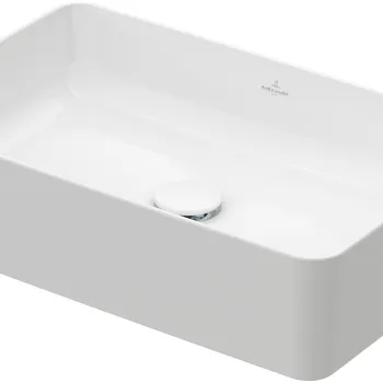 Lavoar tip bol Villeroy & Boch Collaro 56x36cm fara orificiu baterie fara preaplin alb imagine