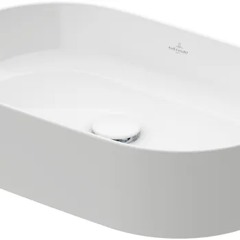 Lavoar tip bol Villeroy & Boch Collaro 56x36cm oval fara orificiu baterie fara preaplin alb imagine