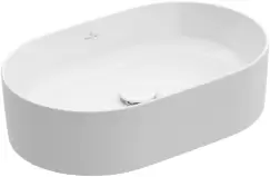 Lavoar tip bol Villeroy & Boch Collaro 56x36cm oval fara orificiu baterie fara preaplin alb imagine
