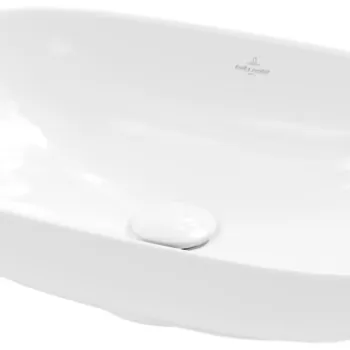 Lavoar tip bol Villeroy&Boch Loop&Friends 56x38cm cu preaplin material TitanCeram montare pe blat imagine