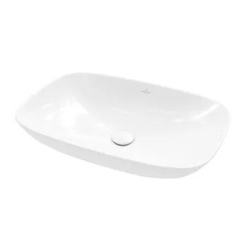 Lavoar tip bol Villeroy & Boch Loop & Friends 62x42cm  fara orificiu baterie  fara preaplin  Alb Alpin imagine