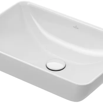 Lavoar tip bol Villeroy & Boch Venticello 55x36cm cu preaplin montare pe blat imagine