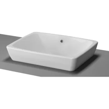 Lavoar tip bol Vitra Metropole 50x40cm fara orificiu baterie fara preaplin montare in blat imagine