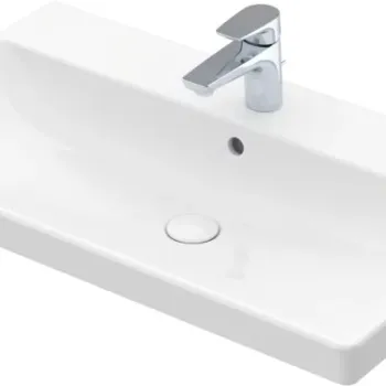 Lavoar Villeroy & Boch Avento 80x47 cu preaplin montare pe mobilier alb Alpin imagine