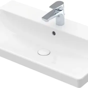 Lavoar Villeroy & Boch Avento CeramicPlus 80x47 cu preaplin montare pe mobilier alb Alpin imagine