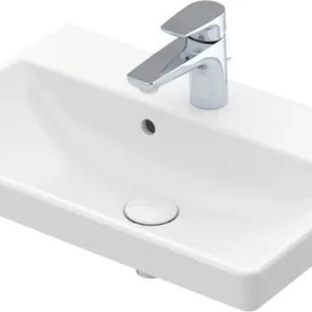 Lavoar Villeroy & Boch Avento Compact 55x37cm cu preaplin alb Alpin imagine