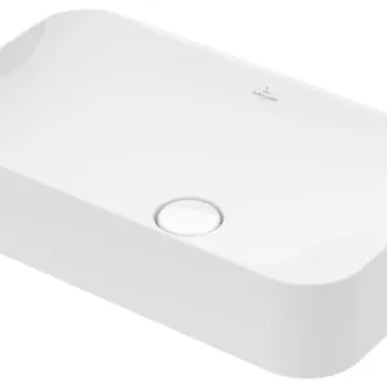 Lavoar Villeroy & Boch Finion 60x35cm cu montare pe blat fara orificiu baterie fara preaplin alb imagine
