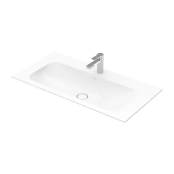 Lavoar Villeroy & Boch Finion Ceramic Plus  100x50cm  fara preaplin  ventil fix cu capac ceramic  White Alpin imagine