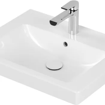 Lavoar Villeroy & Boch Subway 2.0 CeramicPlus 60x47 cm montare pe mobilier alb Alpin imagine