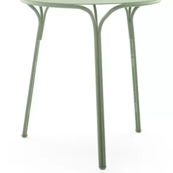 Masa exterior Kartell Hiray design Ludovica & Roberto Palomba d 65cm h 72cm verde salvie imagine