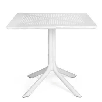 Masa exterior Nardi Clip 80  h 75cm  80x80cm  alb imagine