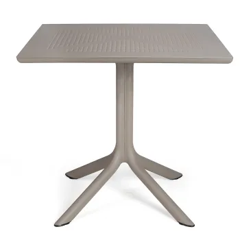 Masa exterior Nardi Clip 80  h 75cm  80x80cm  tortora imagine