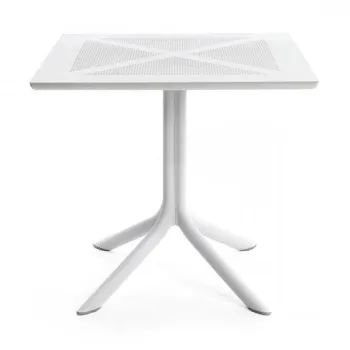 Masa exterior Nardi ClipX 80 h 75cm 80x80cm alb imagine