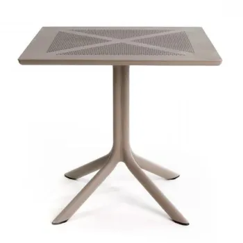 Masa exterior Nardi ClipX 80 h 75cm 80x80cm tortora imagine