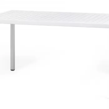 Masa exterior Nardi Cube 140x80cm h 75.5cm baza aluminiu alb imagine