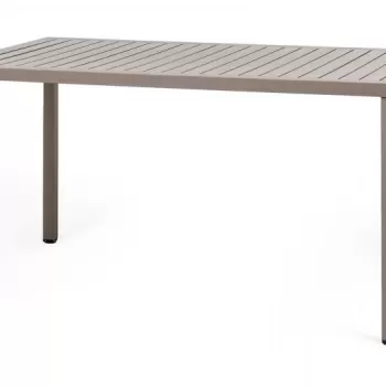 Masa exterior Nardi Cube 140x80cm h 75.5cm baza aluminiu taupe imagine