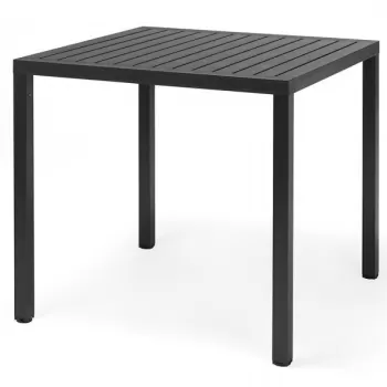 Masa exterior Nardi Cube 80x80cm h 75.5cm baza aluminiu antracit imagine