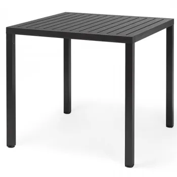 Masa exterior Nardi Cube 80x80cm h 75.5cm baza aluminiu antracit imagine