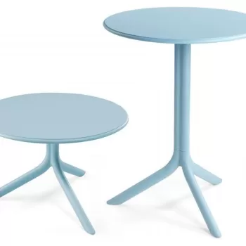Masa exterior Nardi Spritz h 76.5cm diametru 60.5cm albastru celeste imagine
