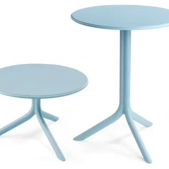 Masa exterior Nardi Spritz h 76.5cm diametru 60.5cm albastru celeste imagine