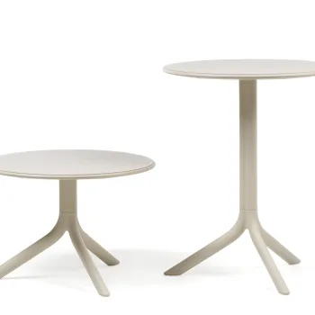 Masa exterior Nardi Spritz  h 76.5cm  diametru 60.5cm  bej corda imagine