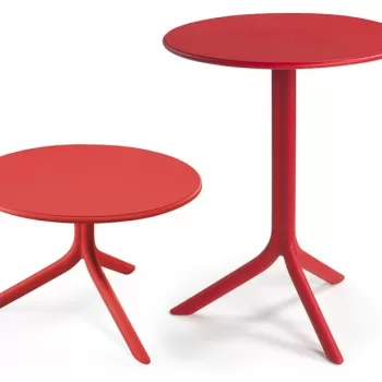 Masa exterior Nardi Spritz h 76.5cm diametru 60.5cm rosu imagine