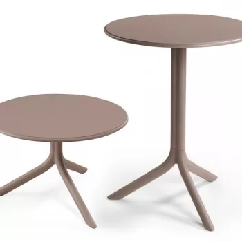 Masa exterior Nardi Spritz h 76.5cm diametru 60.5cm taupe imagine