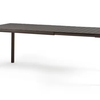 Masa exterior Nardi Tevere 147 extensibila  max 211x90cm  baza aluminiu  terra imagine
