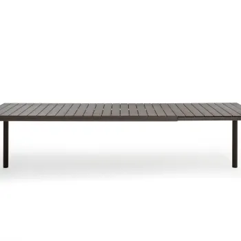 Masa exterior Nardi Tevere 210 extensibila  max 275x100cm  baza aluminiu  terra imagine