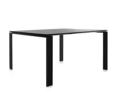 Masa Kartell Four design Ferruccio Laviani 128x128cm negru imagine
