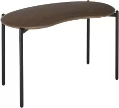 Masa Kartell Lunat design Patricia Urquiola 119x59x73cm blat furniruit Walnut Black imagine