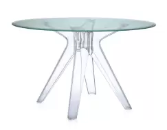 Masa Kartell Sir Gio design Philippe Starck diametru 120cm verde - transparent imagine