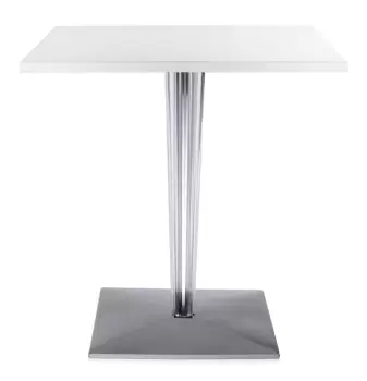 Masa Kartell TopTop design Philippe Starck & Eugeni Quitllet 70x70cm alb imagine